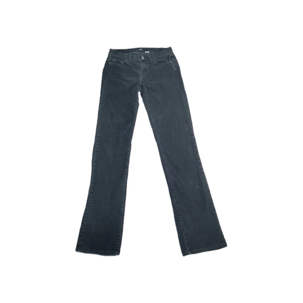 J. Crew Women's Pants Sage Size 27S Corduroy City Fit Stretch Black C15